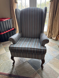 BEAUTIFUL QUEENE ANNE WING BACK CHAIRS