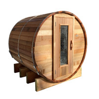 BARREL SAUNA KIT-OUTDOOR CEDAR BARREL SAUNA ROOM-MADE IN CANADA