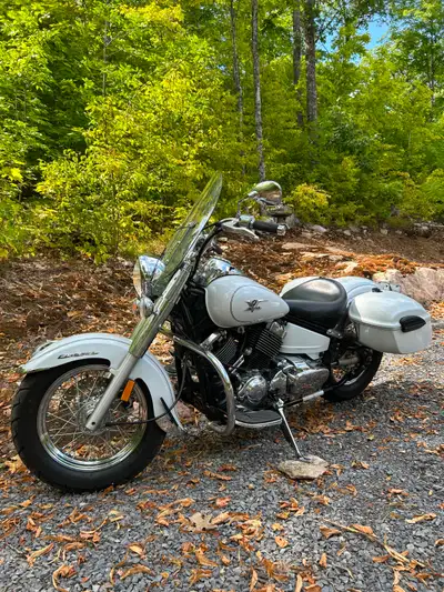 2009 650 V Star. Popular entry-level cruiser featuring a 649cc air-cooled V-twin engine, 5-speed tra...