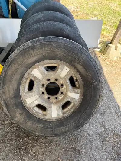 rims need a clean, good for winters or rollers. tires have weather cracking and there is one odd bal...