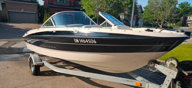 Beautiful 2008 Bayliner185 3L Mercr I/O boat trailer many goodie in Powerboats & Motorboats in Mississauga / Peel Region - Image 2