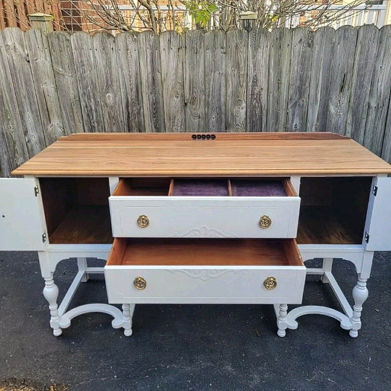 Antique Sideboard Buffet Kitchen Island.TV Stand. Hutches