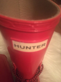 Hunter red boots excellent/ new condition 