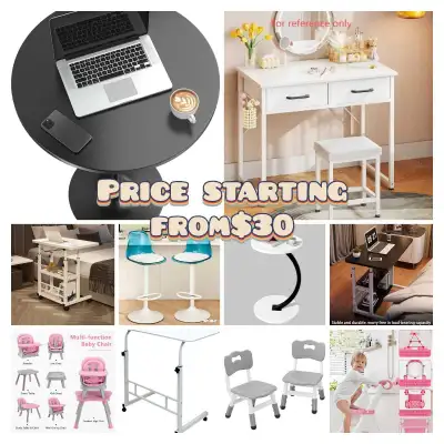 Various types of tables, View more
