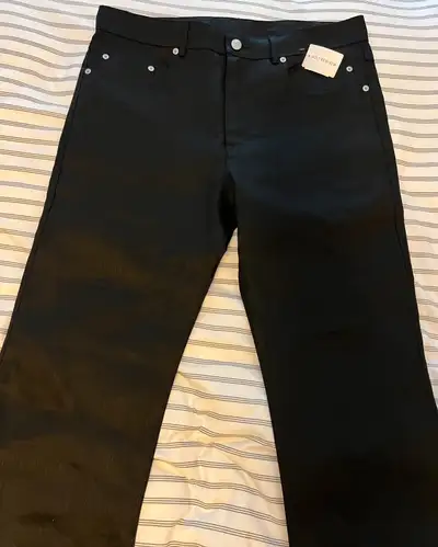 RICK OWENS -SS25 HOLLYWOOD RUNWAY HEADON UTILITY PANT IN BLACK, View more