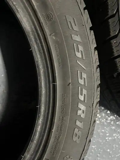 Excellent FARROAD winter tires. Size is 215/55R18. Has M+S and snowflake symbol for winter driving....