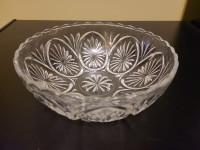 Beautiful Imprinted Crystal Bowl Great for the Holidays!!