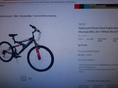 Mountain bike supercycle, $75, View more