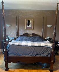 4 Poster Cherrywood Queen Bedroom set
