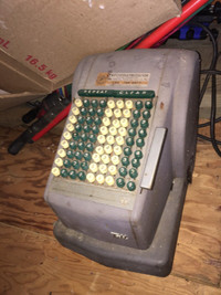 Antique Cheque Machine / Movie Prop