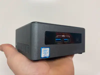 Fast and quiet mini computer 2 HDMI outputs Wifi Windows 11 pro MS Office Can add a monitor for extr...