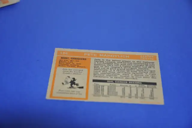 1972-73 O-Pee-Chee Hockey Cards # 124 pete mahovlich montreal ca in Arts & Collectibles in Victoriaville - Image 6