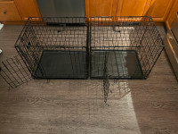 Pet Crates for Sale, Set of 2, 24''inch with Double Doors