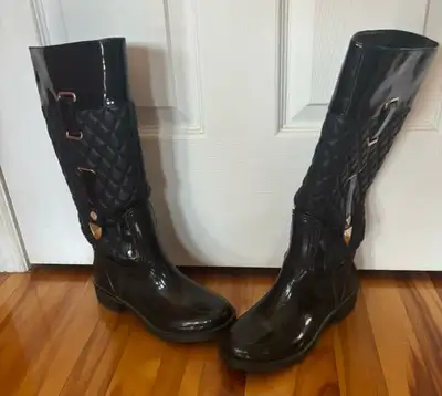 Bottes noires imperméables COMME NEUVES, taille 36 (doublées à l, View more