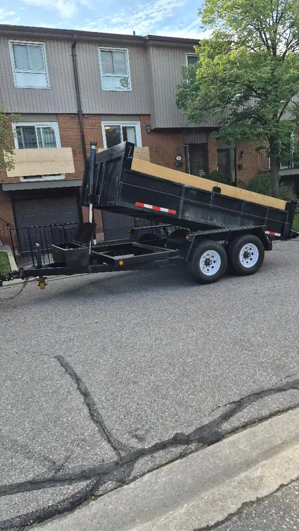 Heavy duty tandem  dump trailer for sale 7Tone 14.000 lb.