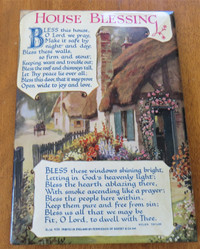 7 X 9 3/4 in. Vintage House Blessing by Helen Taylor