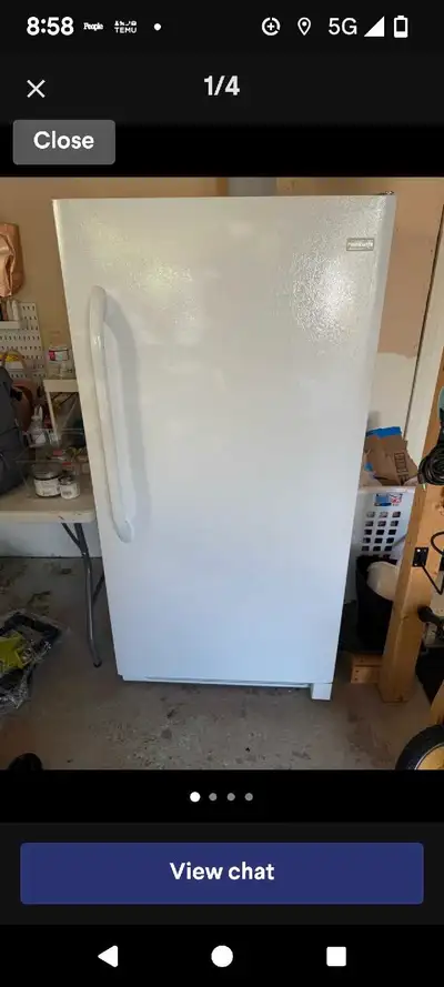 Frigidaire freezer, View more
