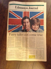 Royal Wedding 1981 Newspaper and Magazine Clippings