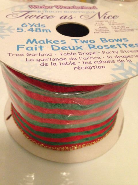 NEW!!!!!!!  8 ROLLS OF WIRED CHRISTMAS RIBBON in Hobbies & Crafts in Mississauga / Peel Region - Image 4