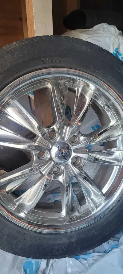17 inch Crome rims & tires, used only in summer. Rims in Excellent condition. I used them on my " MA...