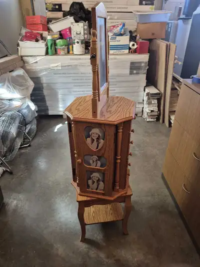 Jewelry cabinet, like new., View more
