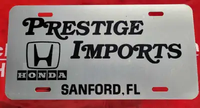 Honda showroom floor Dealer plate, View more