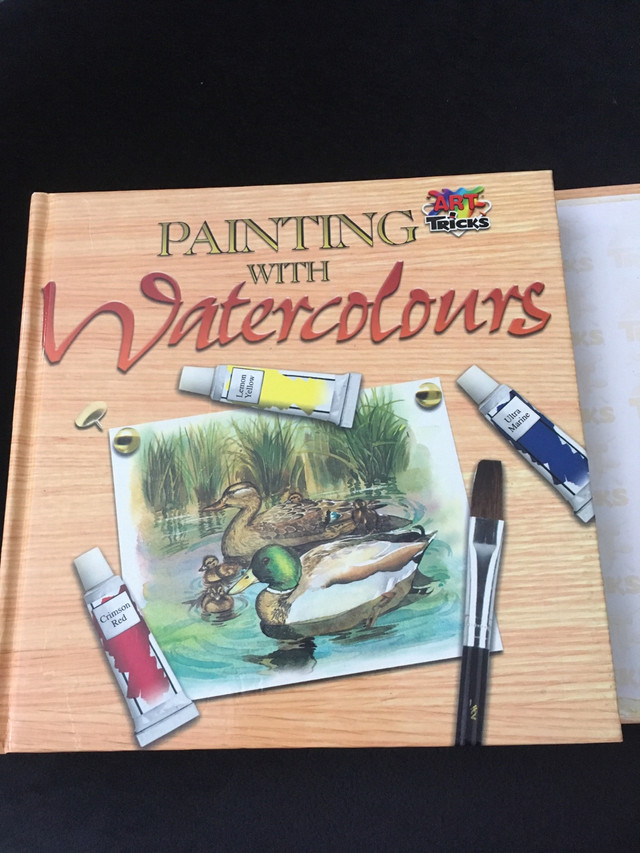 Watercolours How-to book and used paint in Hobbies & Crafts in Owen Sound