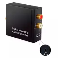 Digital Optical Coax to Analog RCA Audio Converter (New)