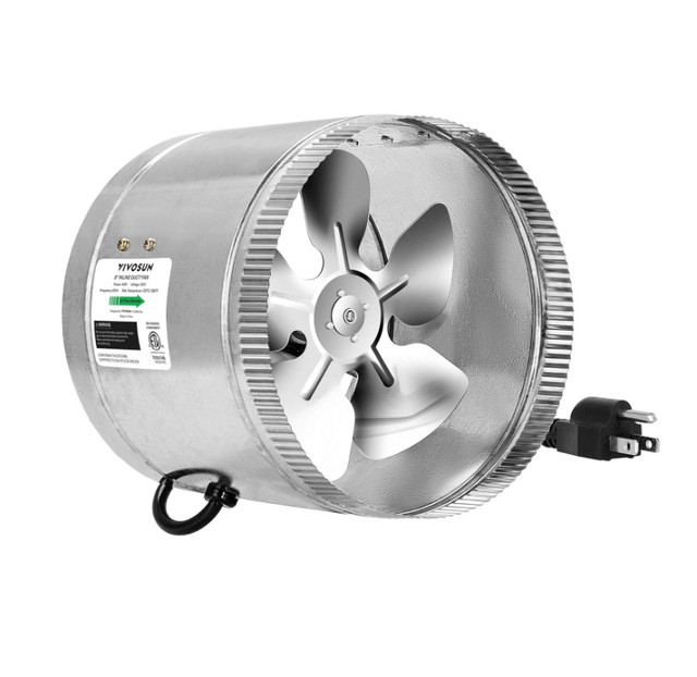 8 Inch Inline Duct Ventilation Fan 420 CFM, HVAC Exhaust Fan, Lo in Heating, Cooling & Air in Edmonton