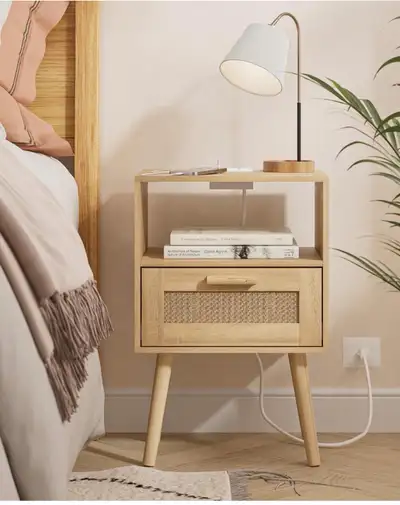 Nightstands with Charging Station, End Table, View more