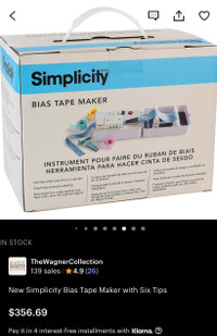 New Simplicity Bias Tape Maker