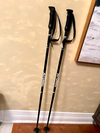 Atomic Ski Poles 115cm length In very good condition, used few times only. Very lightweight. Made of...