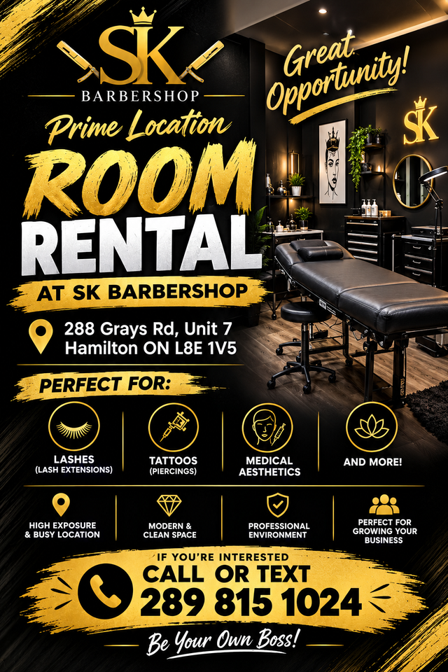 Room Rental At SK Barbershop
