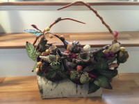 CUSTOM MADE WOODLAND DISPLAY PLUS OTHER DECOR