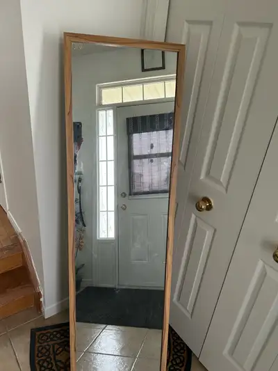wooden standing mirror, View more
