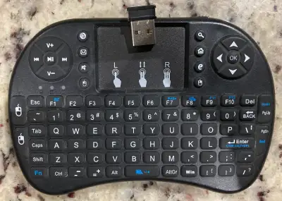 Mini 2.4GHz Backlit Wireless Keyboard / Touchpad with USB Dongle, View more