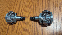 Shimano "clipless" pedals and Specialized MTB shoes for sale