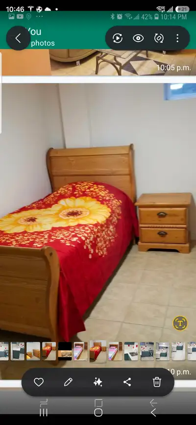 Furnished private bedroom for Rent in new basement apt, separate furnished bedroom, 2 washroom new f...