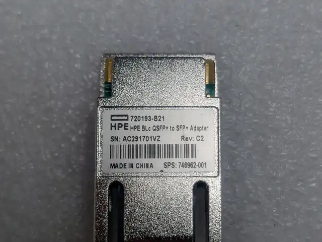 HPE 720193-B21 QSFP+ to SFP+ Network Adapter 40GE to 10GE in Networking in City of Toronto - Image 3