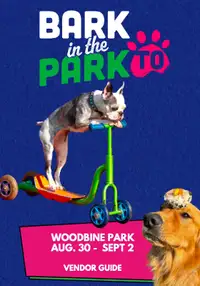 VENDOR OPPORTUNITY - BARK IN THE PARK TO
