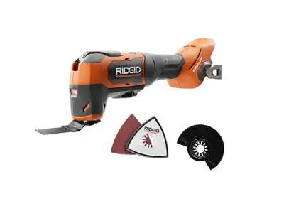 New! RIDGID 18V Brushless Cordless Oscillating Multi-Tool, View more