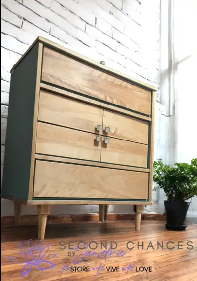 Think twice before discarding "old" furniture. It can be turned into something spectacular. Message...