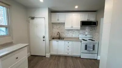 Fully renovated main floor apartment on a quiet cul-de-sac