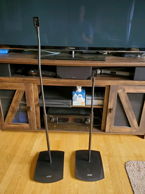 Adjustable Omage Speaker Stands For Smaller Bookshelf Speakers