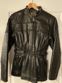 NEW Rugged Woman’s Motorcycle Leather Jacket. 