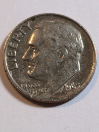 USA COIN ONE DIME 1965