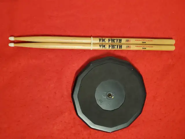 Vic Firth Practice Pad & Matching Drum Sticks Mint Clean 2pc Set in Drums & Percussion in London - Image 4