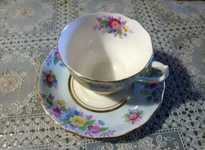 Vintage English Cup and Saucer, View more