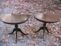 2 ANTIQUE HALL END TABLES FOR SALE