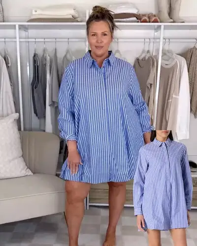 Brand new The Drop Women's Bubble Hem Shirtdress-XL, View more